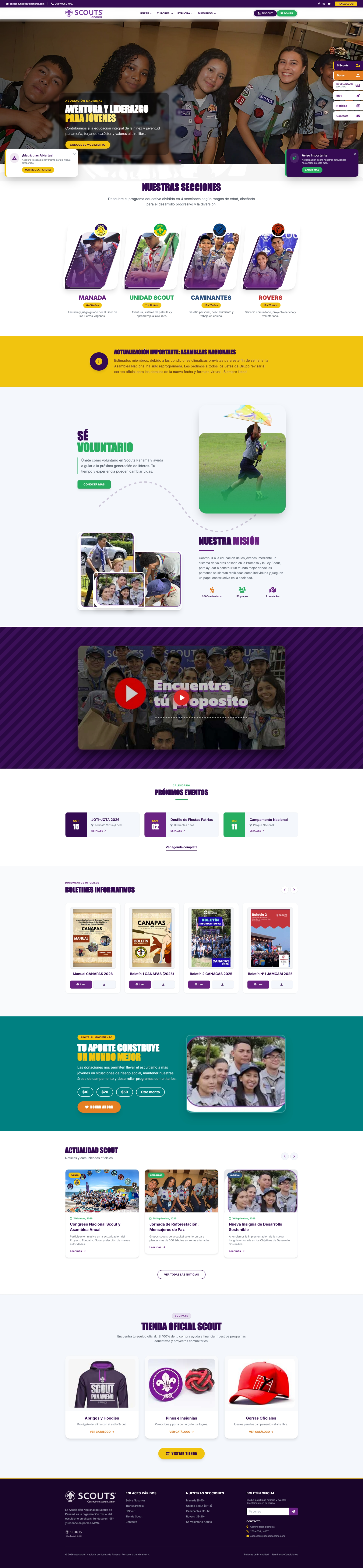 Propuesta para Asociación Nacional de Scouts de Panamá