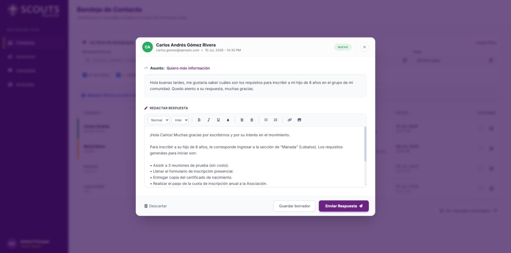 Propuesta para Asociación Nacional de Scouts de Panamá