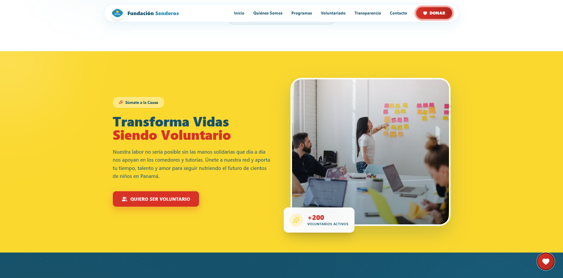 Propuesta para Fundación Senderos