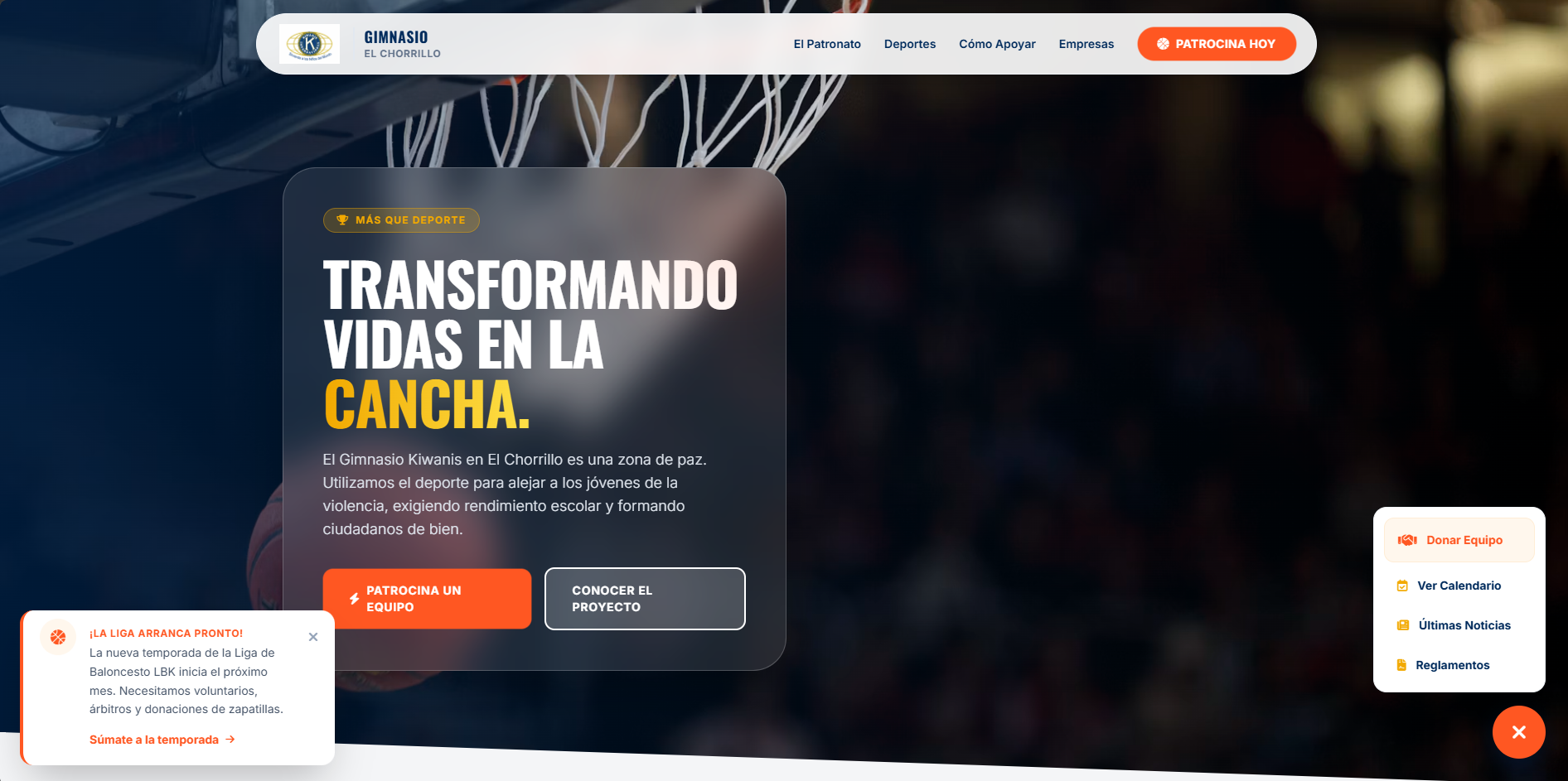Propuesta para Patronato Gimnasio Kiwanis